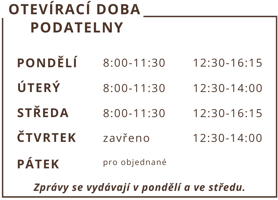 teplice podatelna oteviraci doba